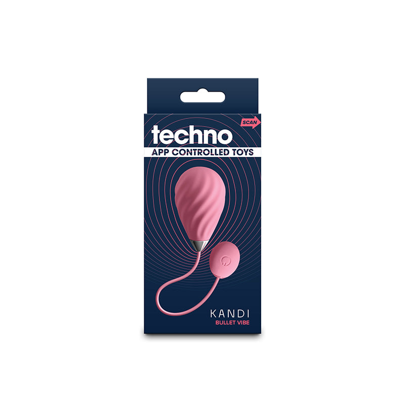 Techno Kandi Pink Usb Rechargeable Vibrating Egg With App Control