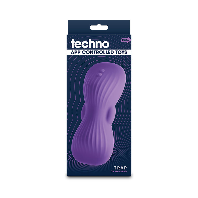Techno Trap Purple Purple Usb Rechargeable Vibrating Grind Pad With App Control