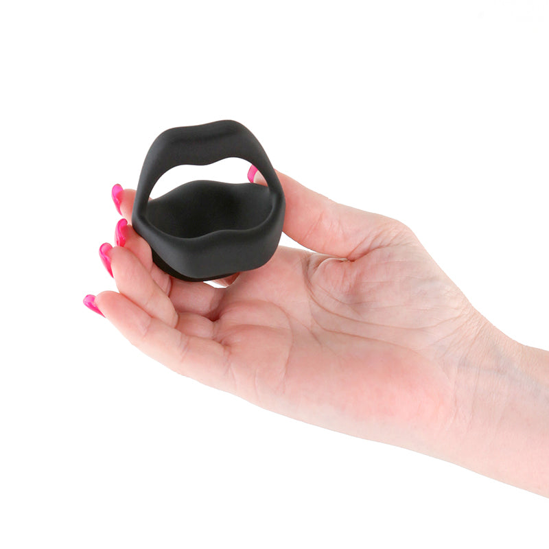 Techno Strobe Black Black Usb Rechargeable Vibrating Cock Ring With App Control