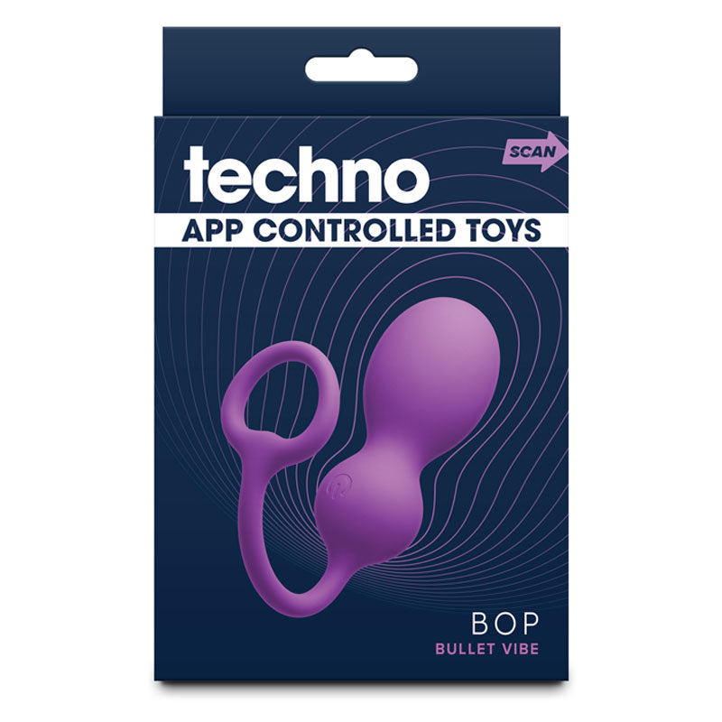 Techno Bop Purple Usb Rechargeable Vibrating Kegel Exerciser With App Contol