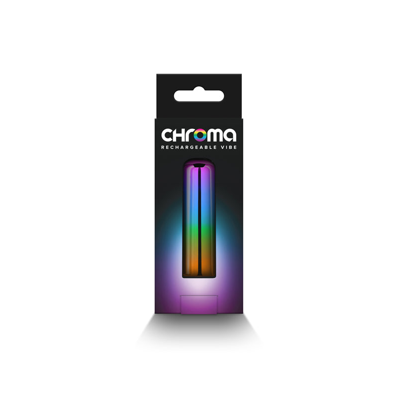 Chroma Rainbow Small Metallic Rainbow 6.8 Cm Usb Rechargeable Bullet