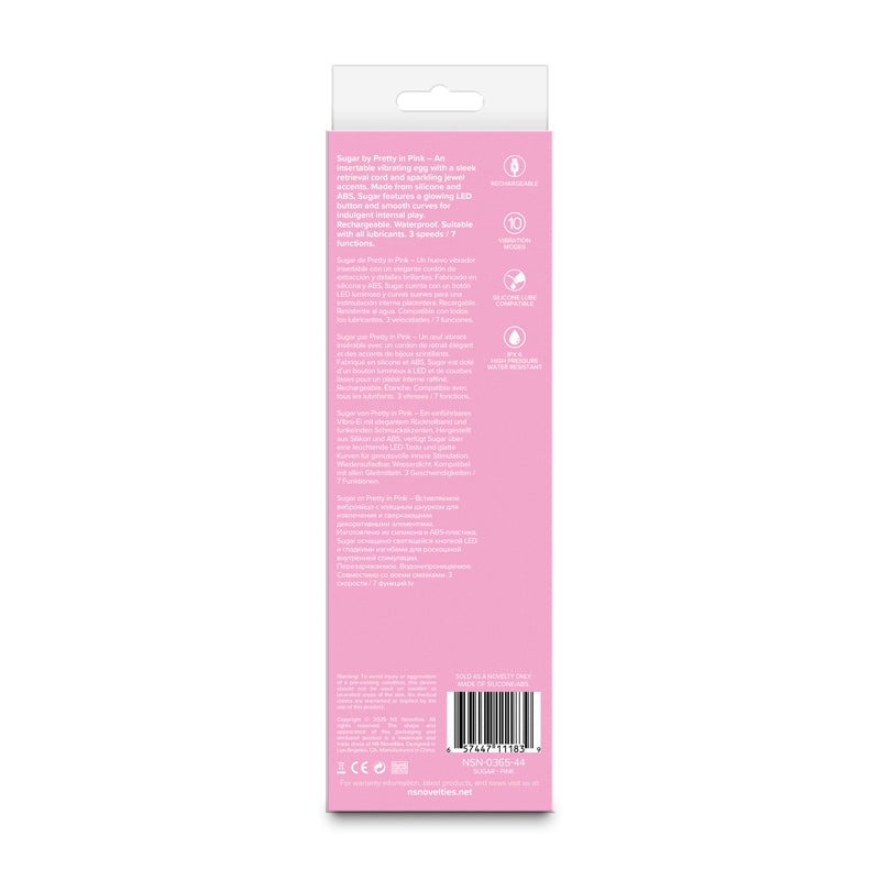 Pretty In Pink Sugar Pink Pink 21 Cm Usb Rechargeable Flexible Vibrator