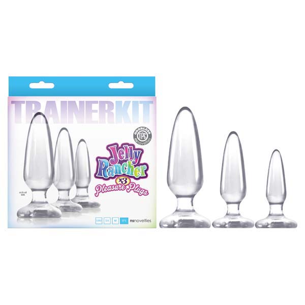 Jelly Rancher Trainer Kit Clear Butt Plugs Set Of 3 Sizes