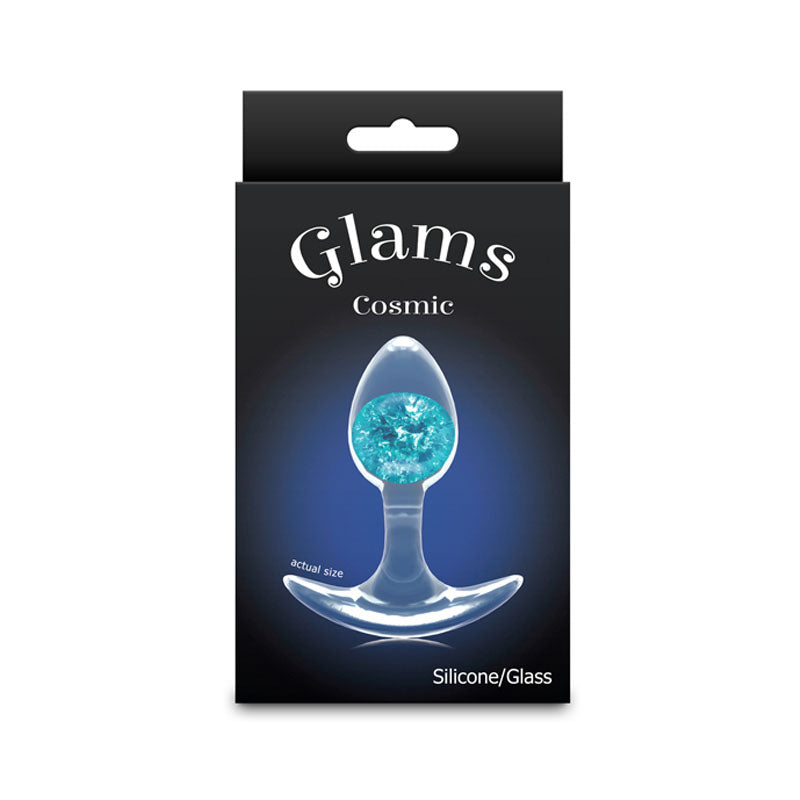 Glams Cosmic Small Blue Clear/Blue 8.1 Cm Small Butt Plug