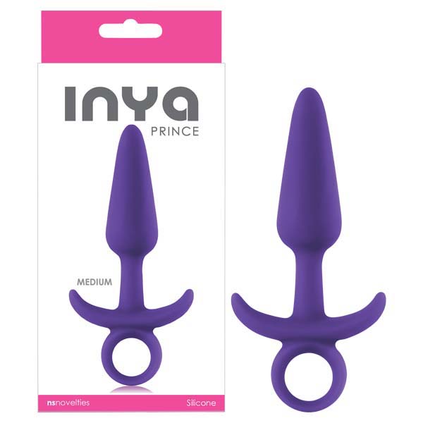 Inya Prince Purple 13 Cm (5.1'') Medium Butt Plug With Ring Pull