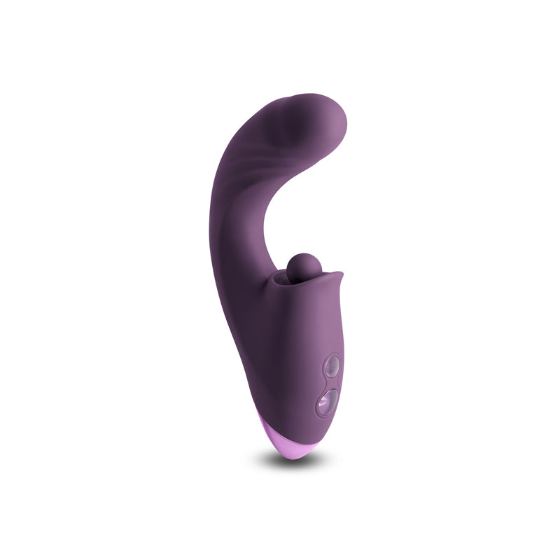 Inya Caprice Purple Purple 17.7 Cm Usb Rechargeable Vibrator With Clitoral Thumper