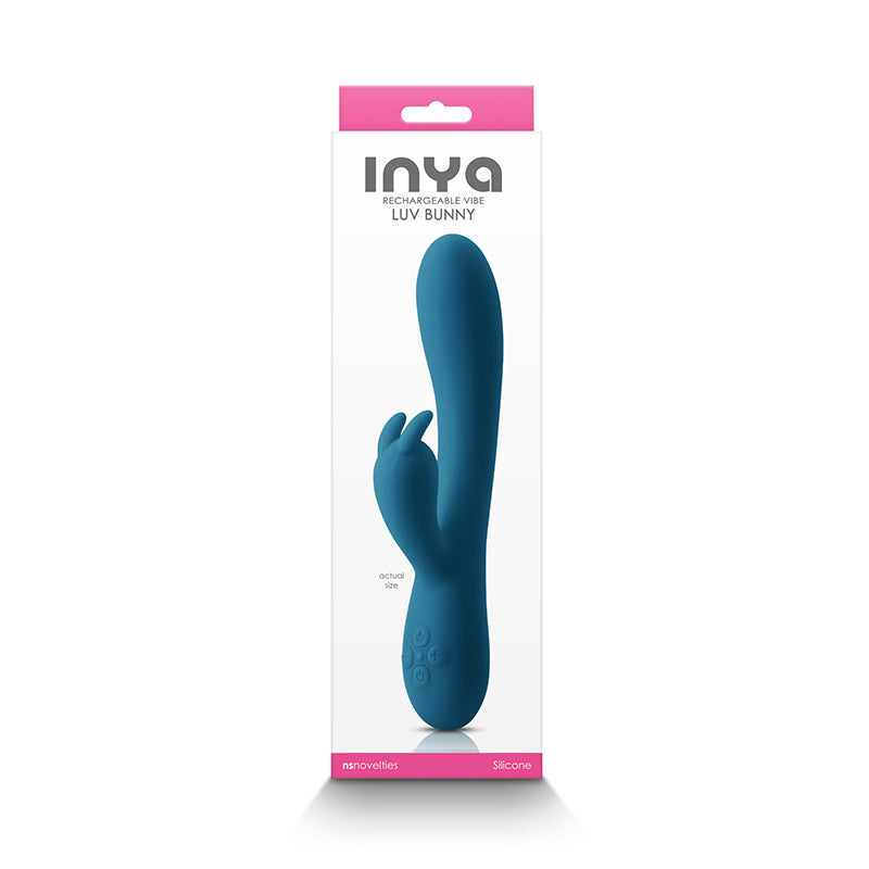Inya Luv Bunny Dark Teal Dark Teal 20.2 Cm Usb Rechargeable Rabbit Vibrator