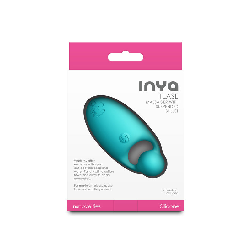 Inya Tease Teal Teal Usb Rechargeable Finger Stimulator