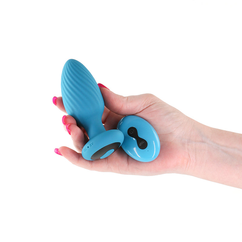 Inya Alpine 2.0 Teal Teal 10.7 Cm Usb Rechargeable Butt Plug With Wireless Remote