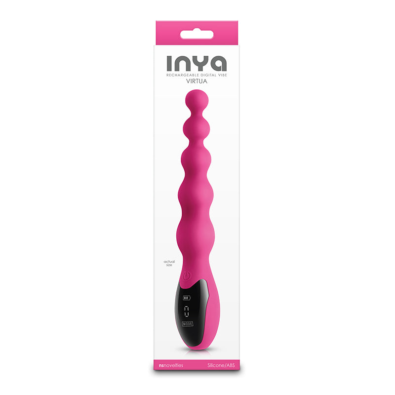 Inya Virtua Pink Pink 23.9 Cm Usb Rechargeable Beaded Vibrator