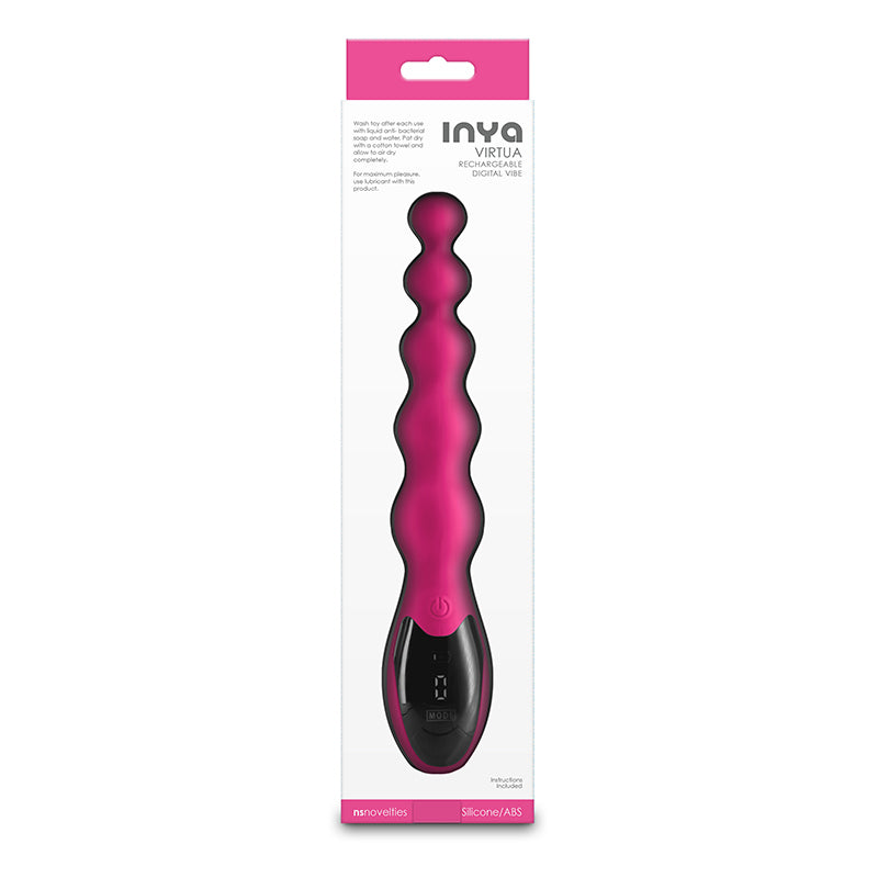 Inya Virtua Pink Pink 23.9 Cm Usb Rechargeable Beaded Vibrator