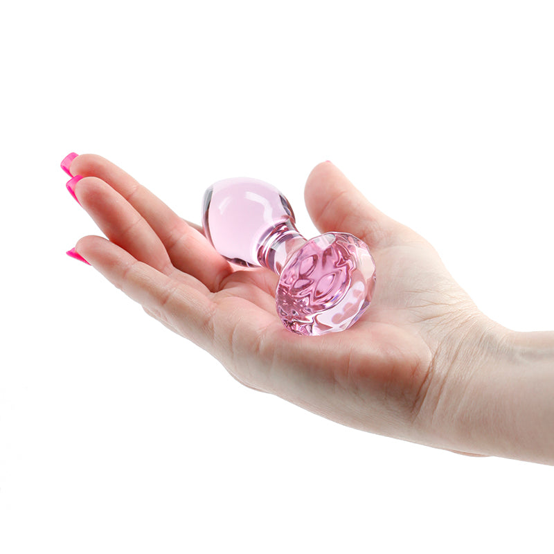 Crystal Gem Pink Pink 9 Cm Glass Butt Plug