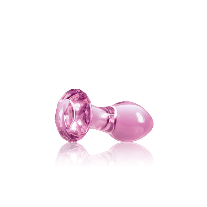Crystal Gem Pink Pink 9 Cm Glass Butt Plug
