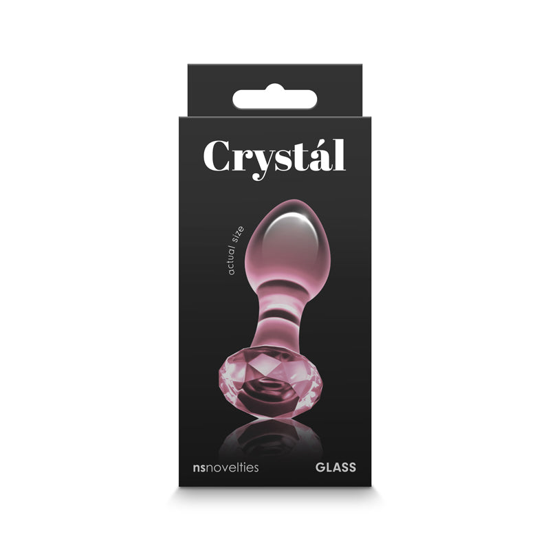 Crystal Gem Pink Pink 9 Cm Glass Butt Plug