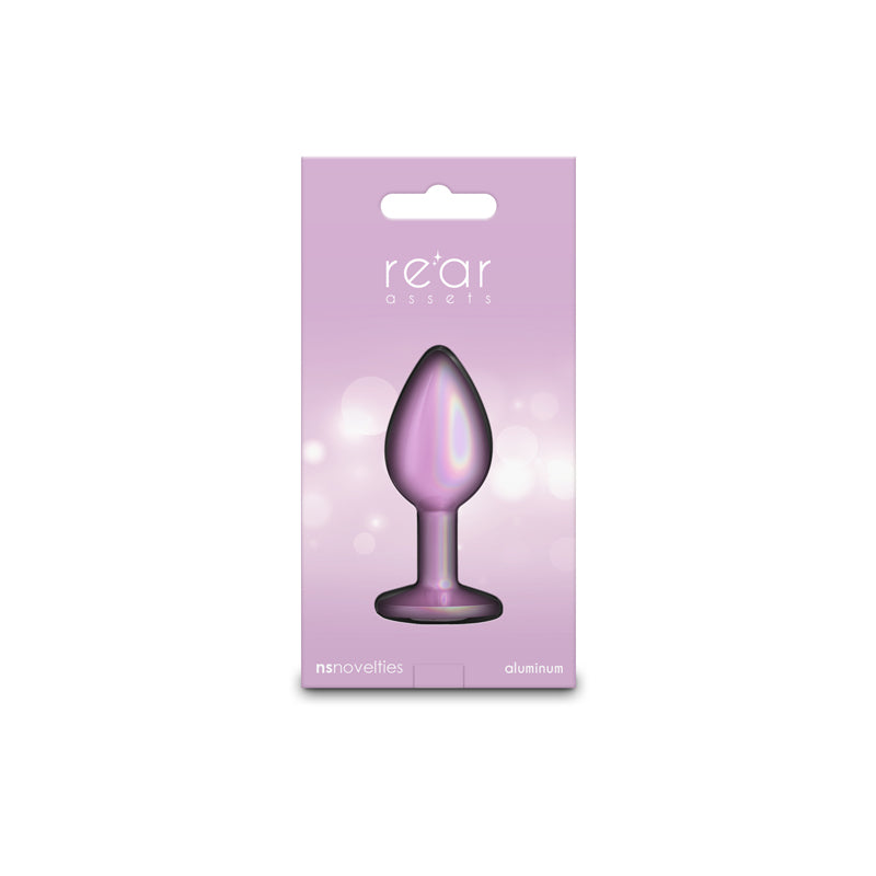 Rear Assets Iridescent Small Pink Iridescent Pink 7.1 Cm Small Butt Plug