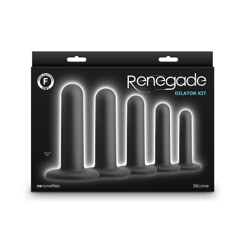 Renegade Dilator Kit Black Black Anal Dilator Kit Set Of 5
