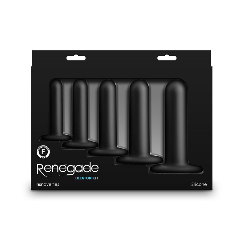 Renegade Dilator Kit Black Black Anal Dilator Kit Set Of 5