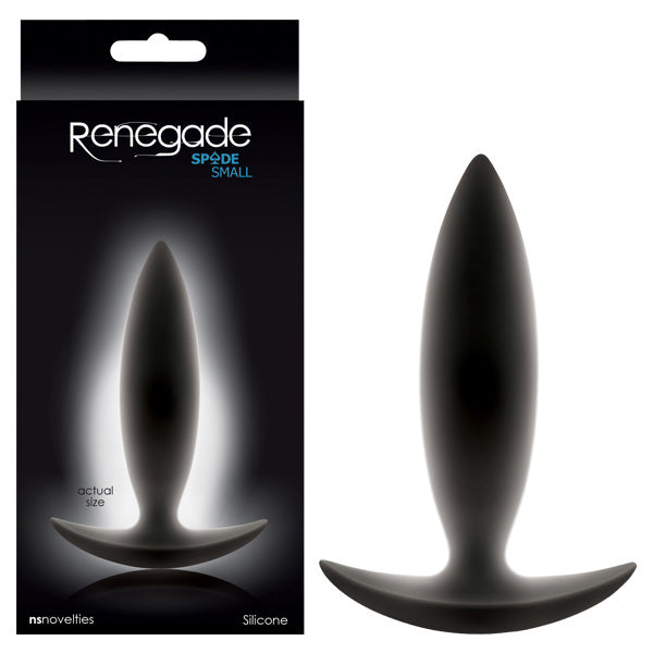 Renegade Spades Black 10 Cm (4'') Small Butt Plug