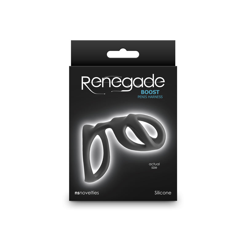 Renegade Boost Black Black Penis Harness