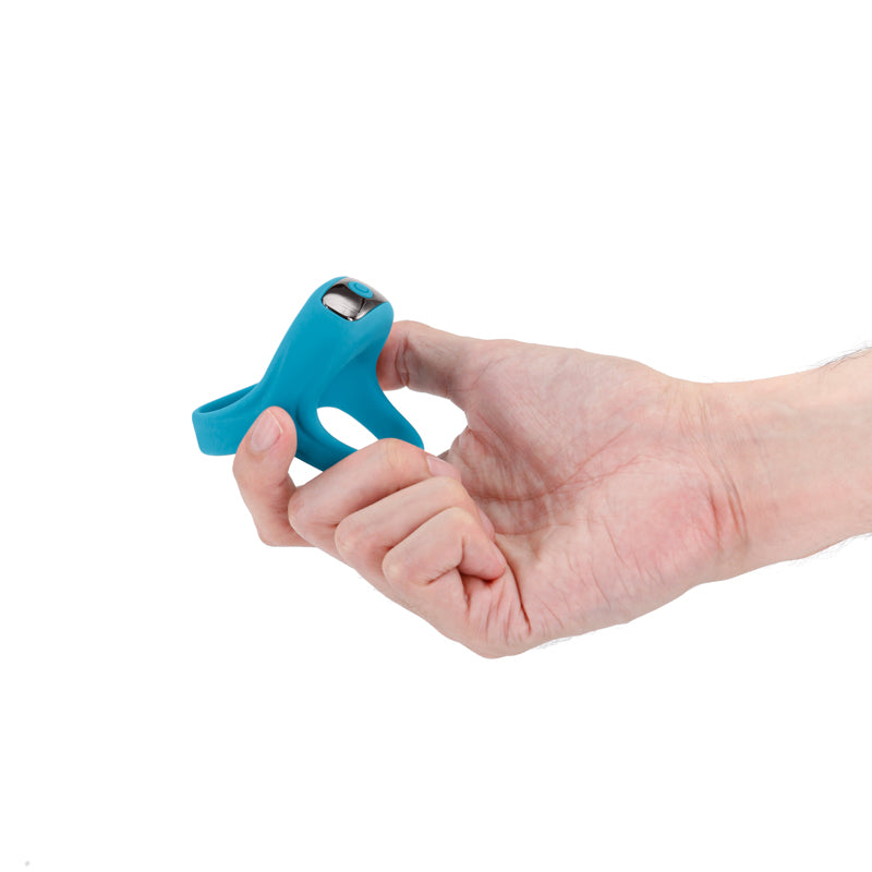 Renegade Emperor Teal Teal Usb Rechargeable Vibrating Cock & Ball Rings