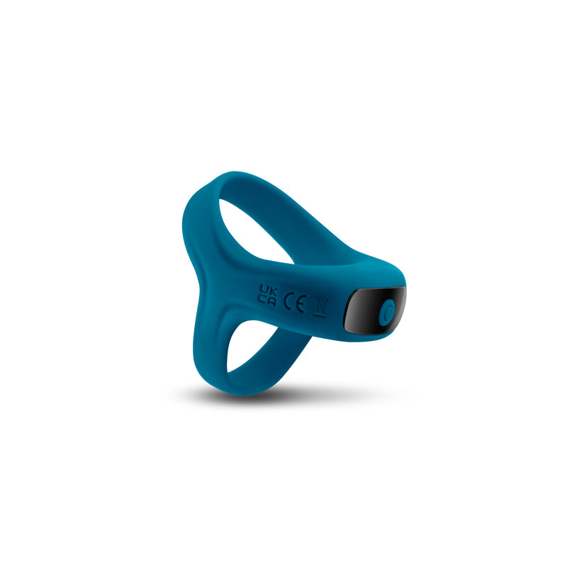 Renegade Emperor Teal Teal Usb Rechargeable Vibrating Cock & Ball Rings