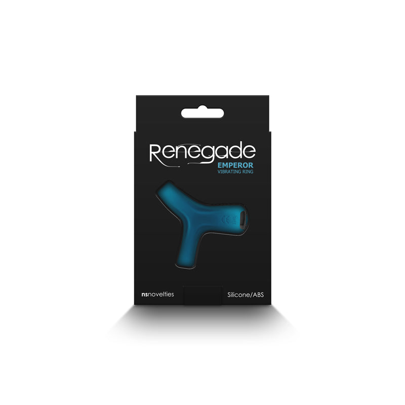 Renegade Emperor Teal Teal Usb Rechargeable Vibrating Cock & Ball Rings