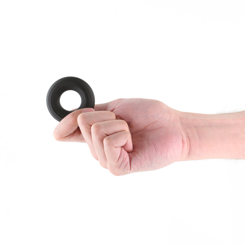 Renegade Fireman Ring Medium Black Black Medium Cock Ring