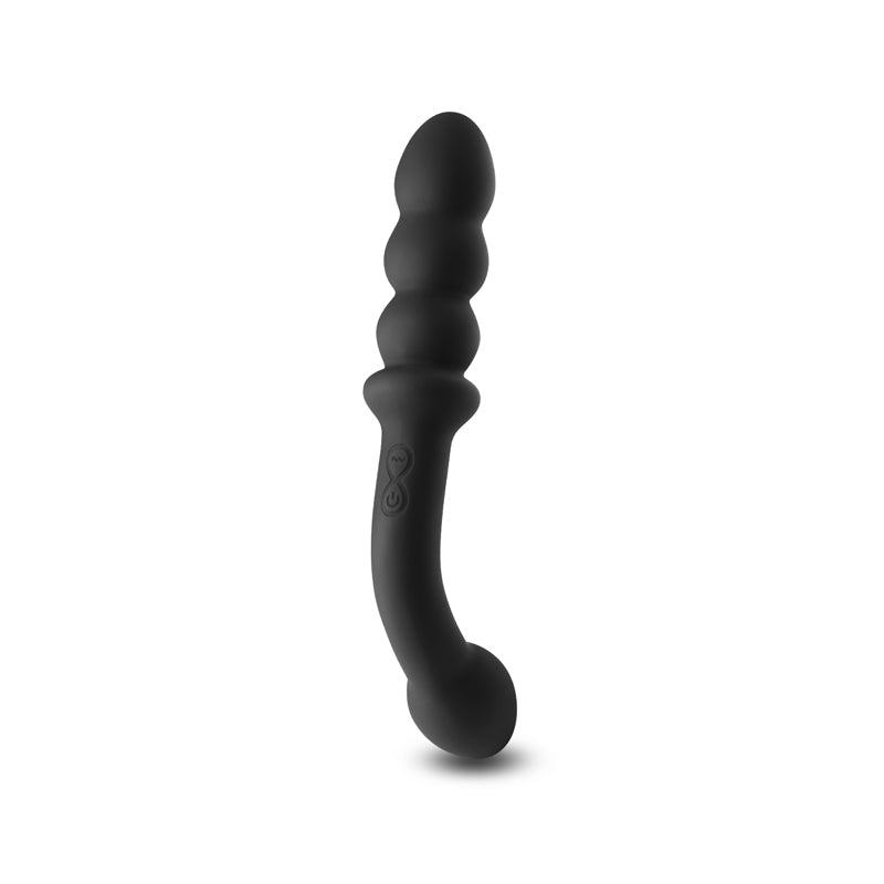 Renegade Duel Black Black 21.4 Cm Usb Rechargeable Vibrating Double Ended Anal Wand