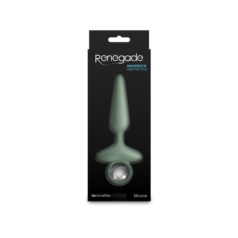 Renegade Maverick Sage Green 15 Cm Usb Rechargeable Vibrating Butt Plug
