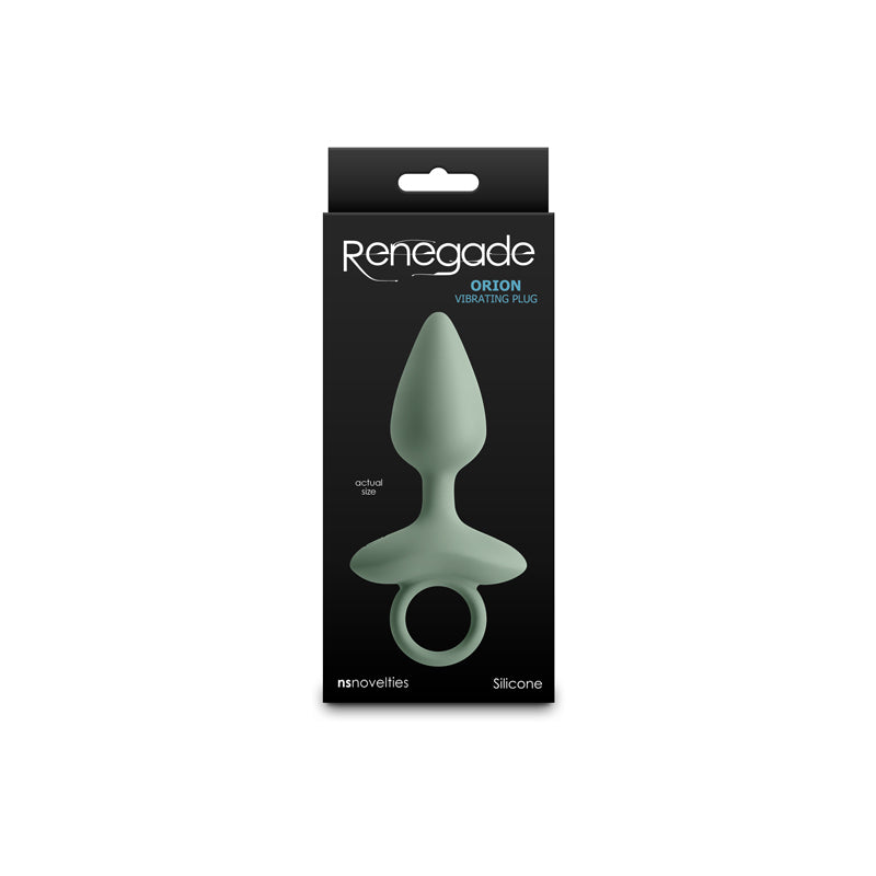 Renegade Orion Sage Green 13 Cm Usb Rechargeable Vibrating Butt Plug