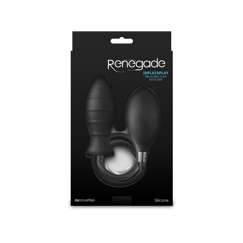 Renegade Inflata Play Black Black 10.5 Cm Inflatable Butt Plug