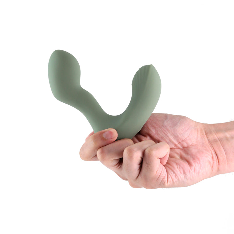 Renegade Outlaw Sage Green 12 Cm Usb Rechargeable Vibrating Prostate Massager