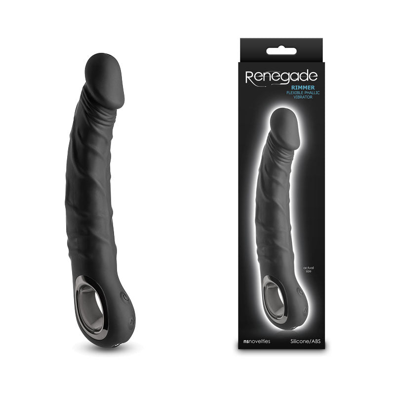 Renegade Rimmer Black Black 22 Cm Usb Rechargeable Vibrator