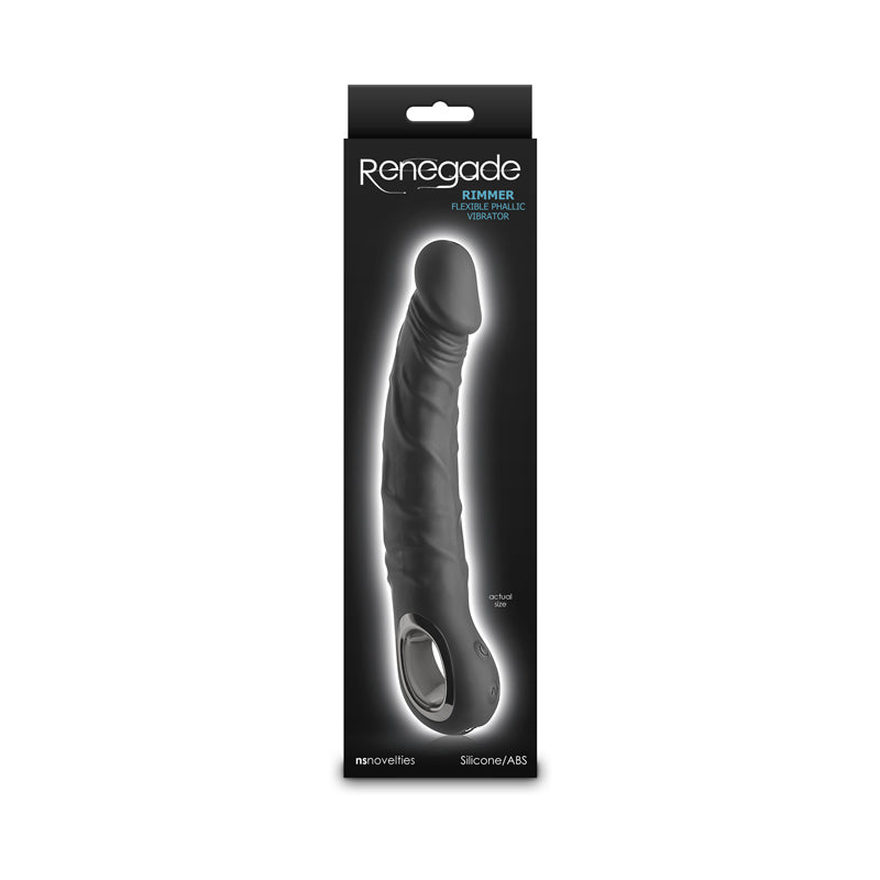 Renegade Rimmer Black Black 22 Cm Usb Rechargeable Vibrator