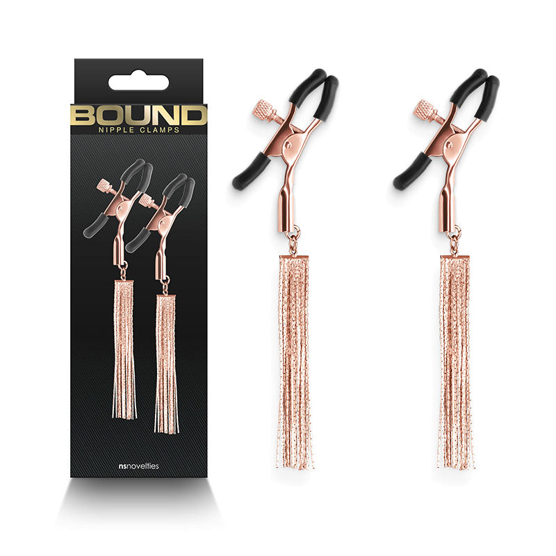 Bound Nipple Clamps D2 Rose Gold Rose Gold Nipple Clamps Set Of 2