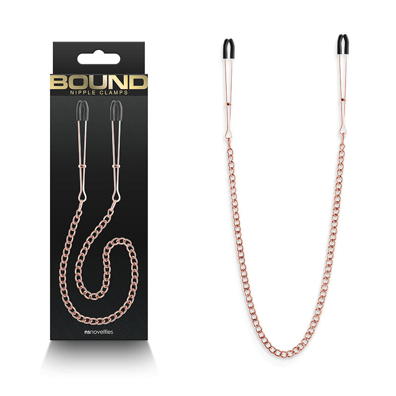 Bound Nipple Clamps Dc3 Rose Gold Rose Gold Nipple Clamps With Chain