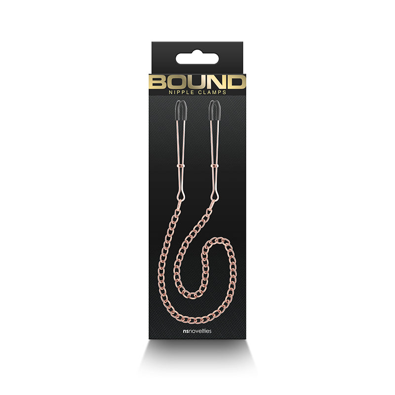 Bound Nipple Clamps Dc3 Rose Gold Rose Gold Nipple Clamps With Chain