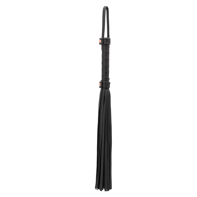Bondage Couture Flogger Black Black Flogger Whip