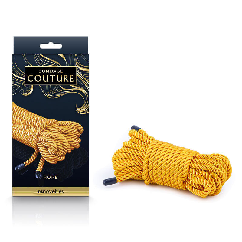 Bondage Couture Rope Gold Gold Bondage Rope 7.6 Metres