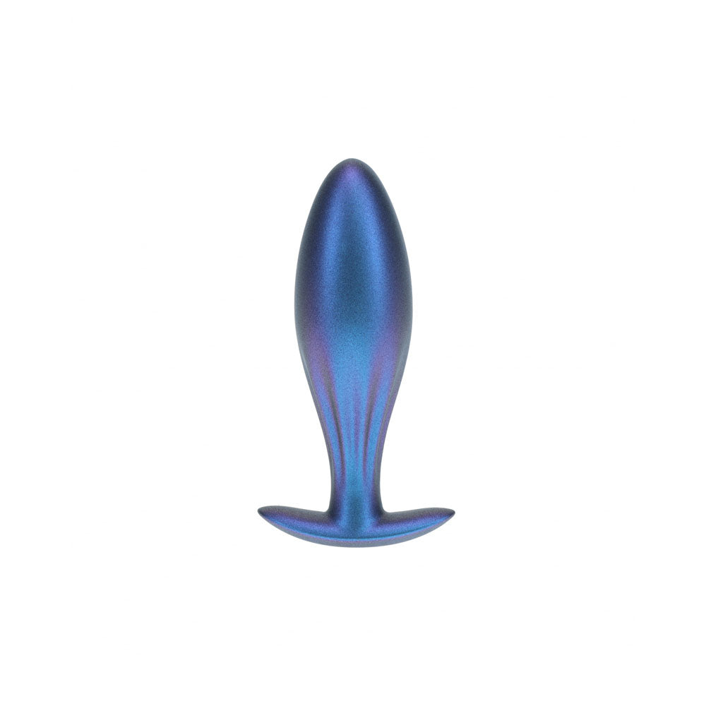Ouch! Oval Anal Plug Metallic Blue Metallic Blue 11.7 Cm Butt Plug