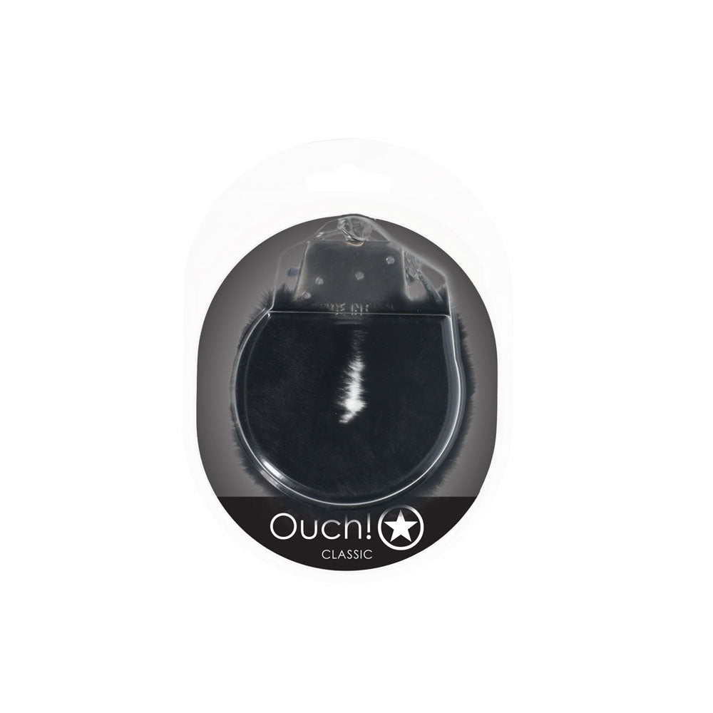 Ouch! Classic Fluffy Cuffs Black Black Fluffy Restraints