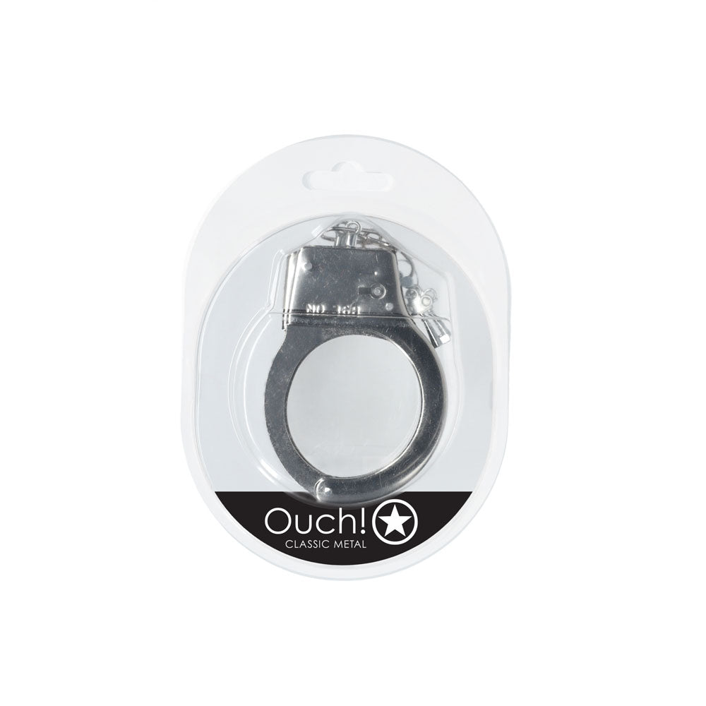 Ouch! Classic Metal Cuffs Silver Metal Restraints