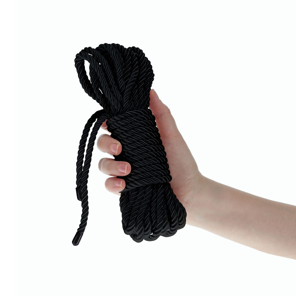 Ouch! Bondage Rope 10 M Black Black Nylon Bondage Rope 10 Metre Length