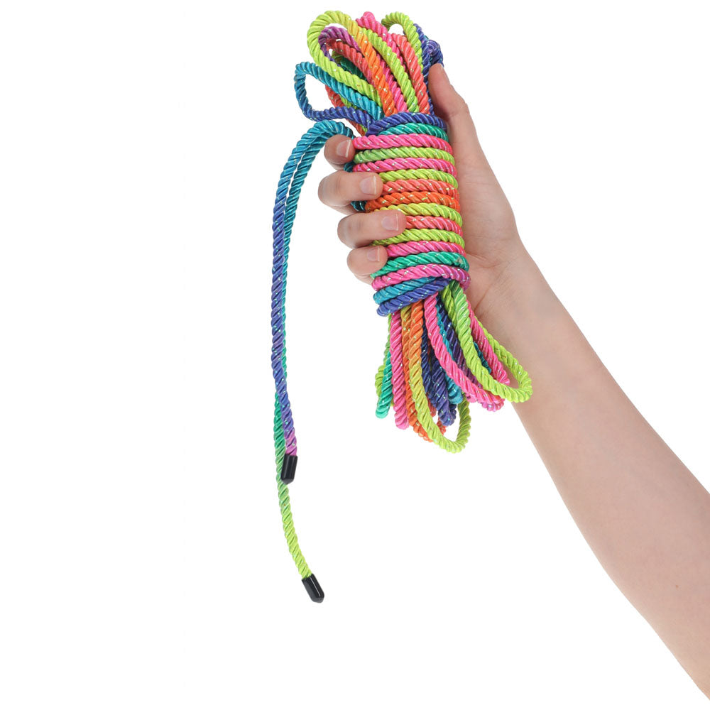 Ouch! Bondage Rope 10 M Multicolour 2 Multicoloured Nylon Bondage Rope 10 Metre Length