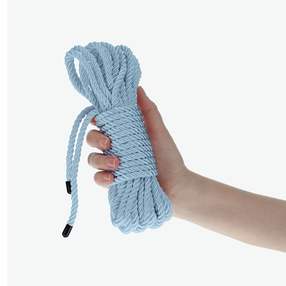 Ouch! Bondage Rope 10 M Powder Blue Powder Blue Nylon Bondage Rope 10 Metre Length
