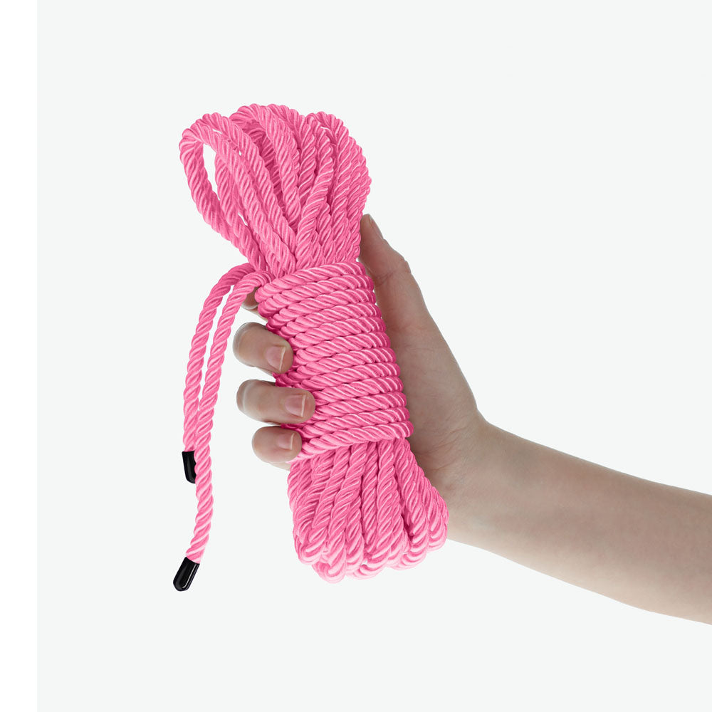 Ouch! Bondage Rope 10 M Pink Pink Nylon Bondage Rope 10 Metre Length