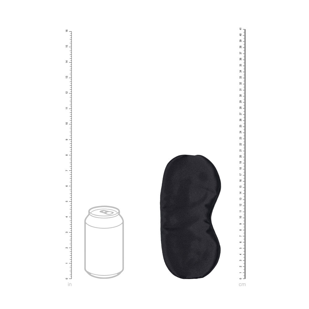 Ouch! Satin Mask Black Black Eye Mask