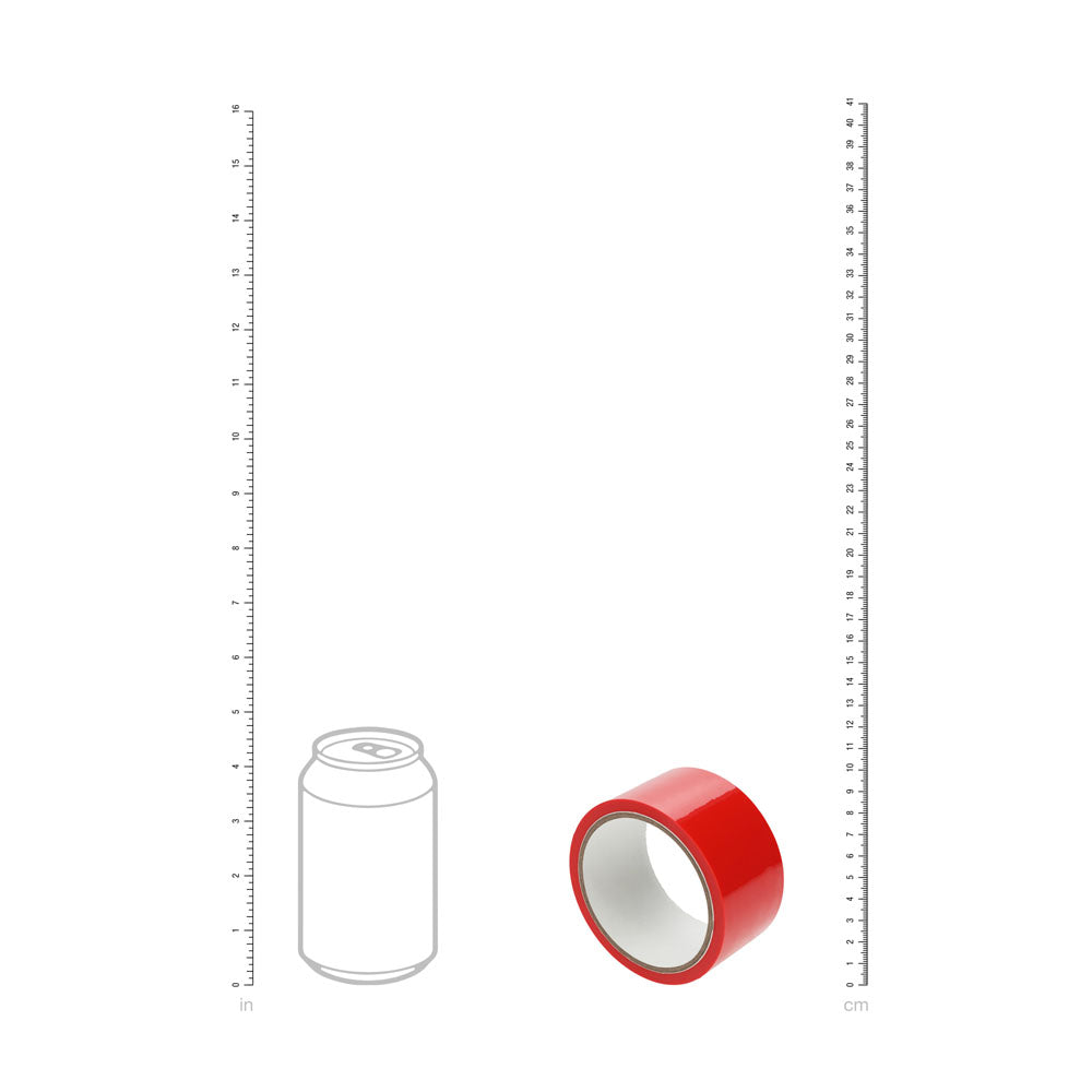 Ouch! Pvc Non Stick Tape Red Red Bondage Tape 20 Metre Length