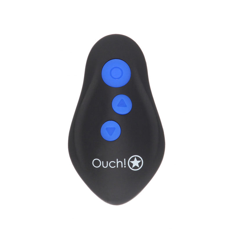 Ouch! E Stim & Vibrating Butt Plug With Wireless Remote Black 12.3 Cm Usb Rechargeable Vibrating Butt Plug With E Stim
