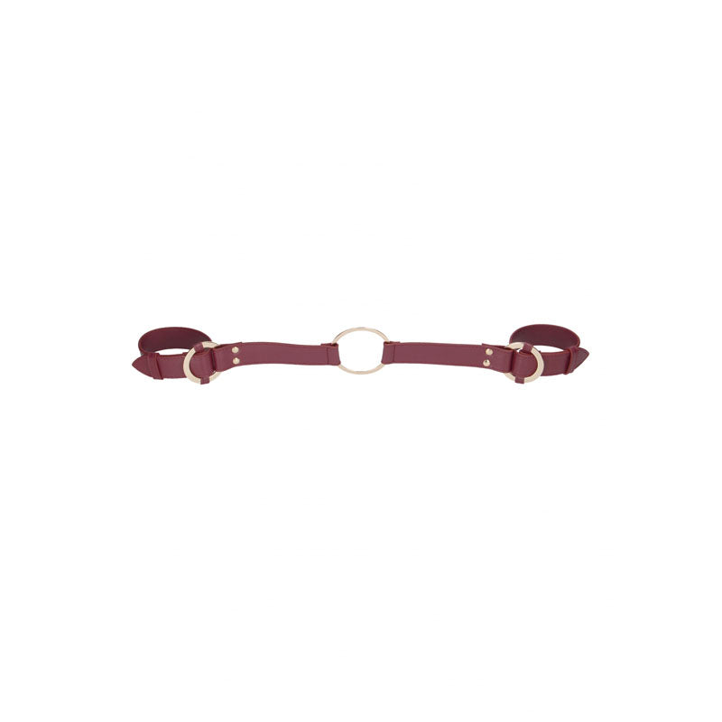 Ouch! Halo Handcuff With Connector Burgundy Restraint